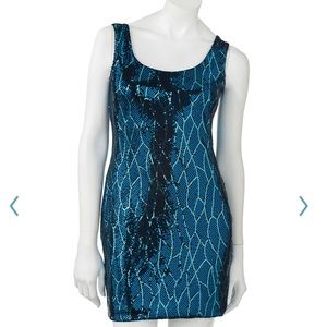 Lily Rose Leaf Sequin Dress